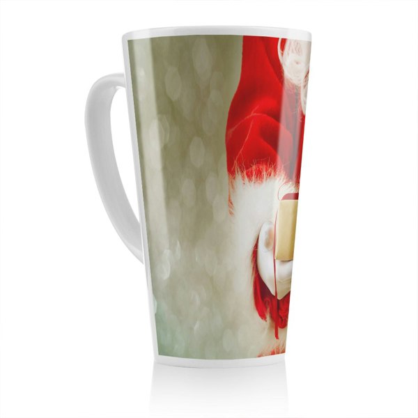 Benjamin Tate Design Santa Claus Gloved Hands Dining Latte Mug