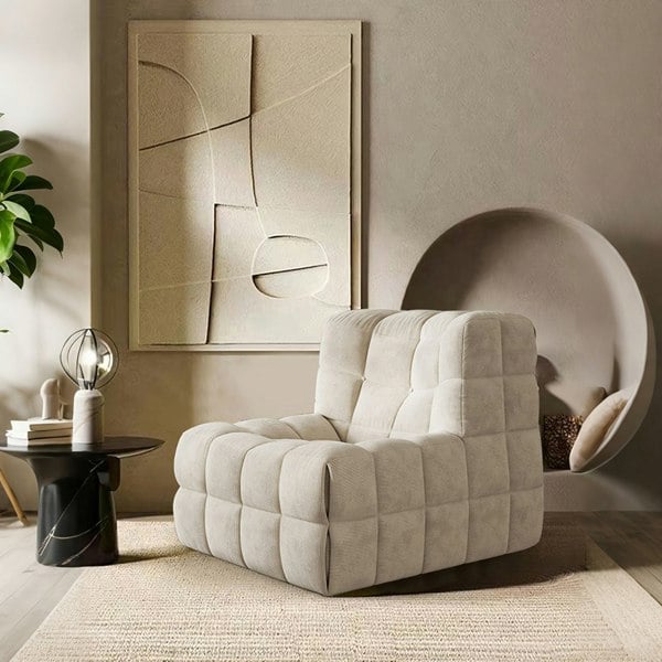 Arneson Single Seater Sofa, Armchair, Corduroy-Weilai Concept