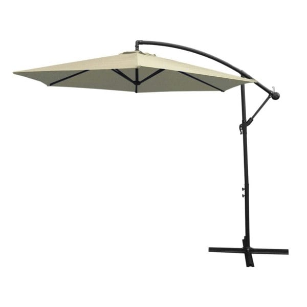 Monstershop Cream Cantilever Parasol & Square Base