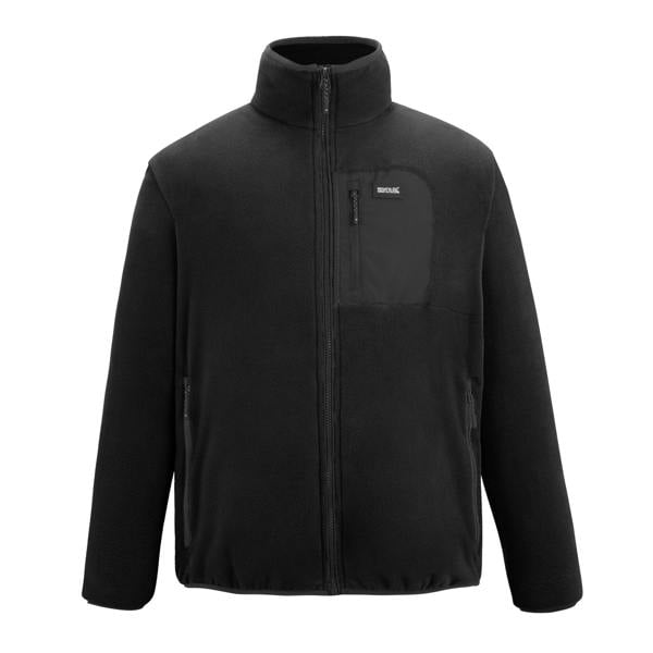 Regatta Mens Frankie Full Zip Fleece Jacket - Black - 