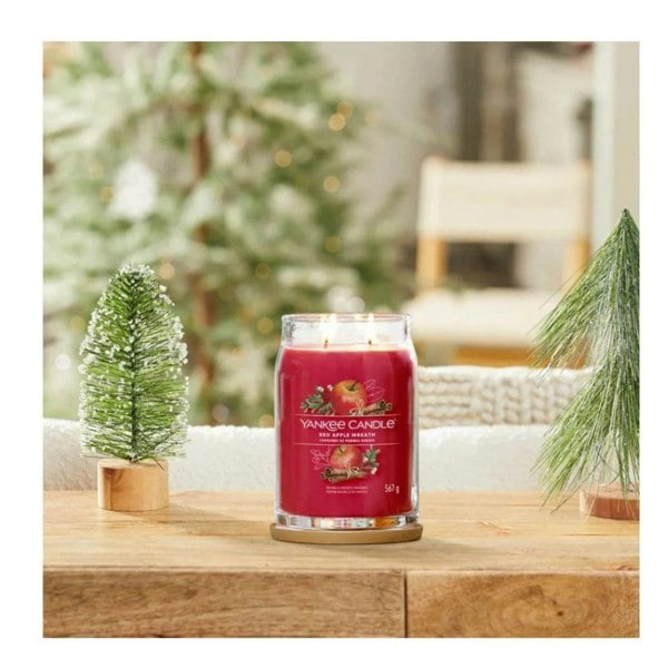 Yankee Candle Signature Red Apple Wreath Large Jar Red 567g