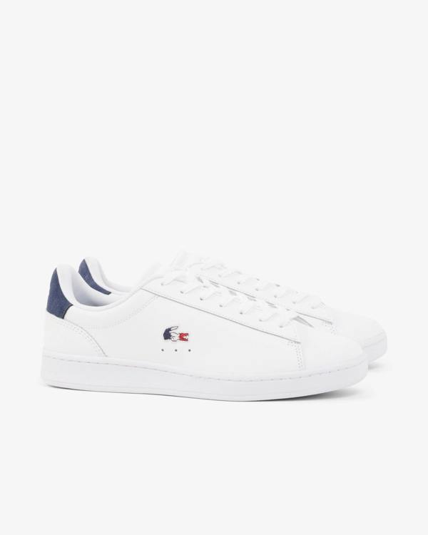 Lacoste Carnaby Set Mens Trainers - White/Navy/Red 407 | CHO | Designer Mens Trainers