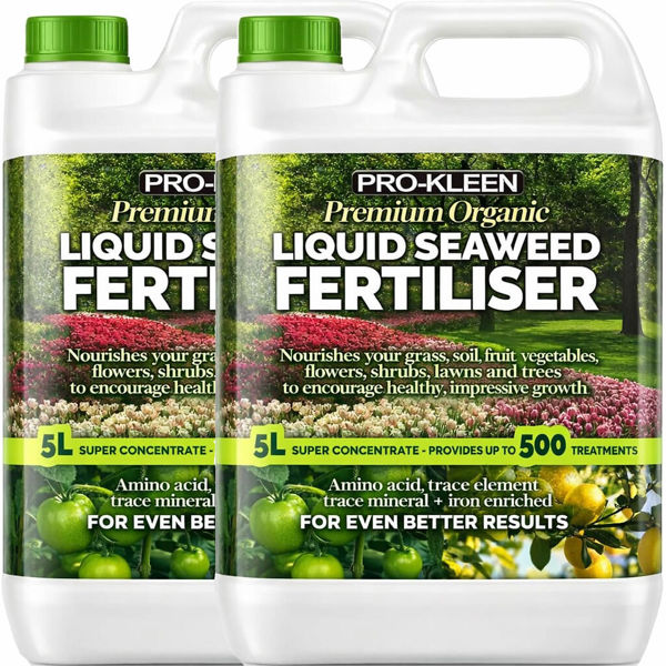 ProKleen Pro-Kleen 10L Liquid Seaweed Fertiliser Ascohyllum Seaweed Extract for Grass Vegetables Fruit Flowers Shrubs Lawns Trees