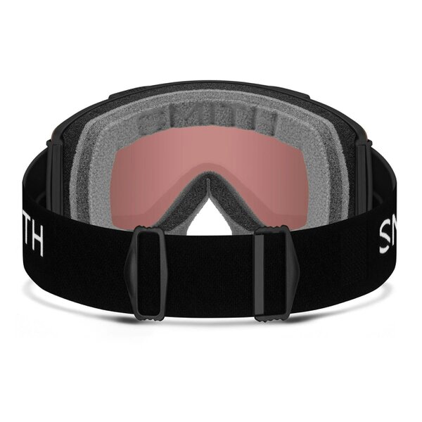 Smith Ski Goggles Stash XL 2QJ MP Black ChromaPop Everyday Red Mirror & Storm Yellow Flash