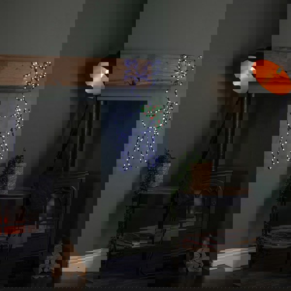 Samuel Alexander 60cm x 33cm Light up FlexiBrights Reindeer Snowman with 164 Multi-Coloured LEDs