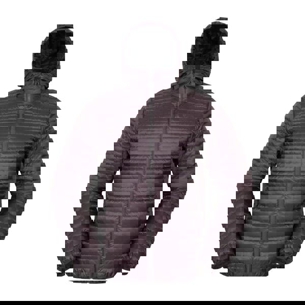 Mountain Warehouse Mens Hybrid Extreme Featherweight Down Filled Hooded Jacket - Dark Brown - 