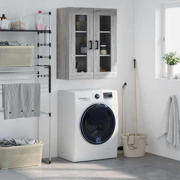 Berkfield Wall Mounted Cabinet Grey Sonoma 69.5x34x90 cm