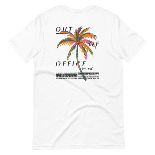Anchor & Crew Out Of Office Passenger Organic Cotton T-Shirt - White