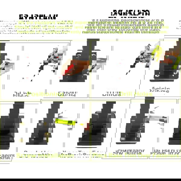 Gr8 Garden Outdoor Black Steel Handrail 2 Steps Garden Stairs Safety Grab Bannister Rail