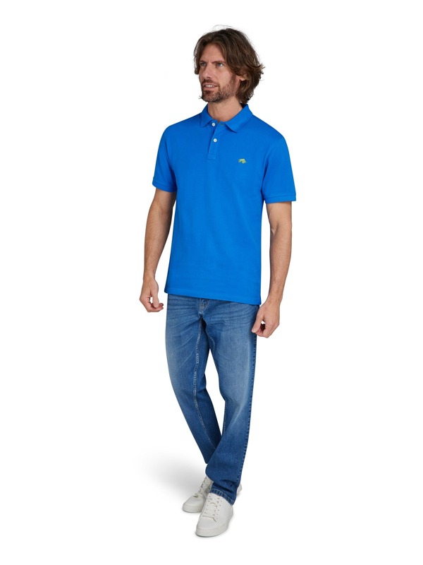 Raging Bull Mens Classic Organic Polo Shirt - Cobalt Blue