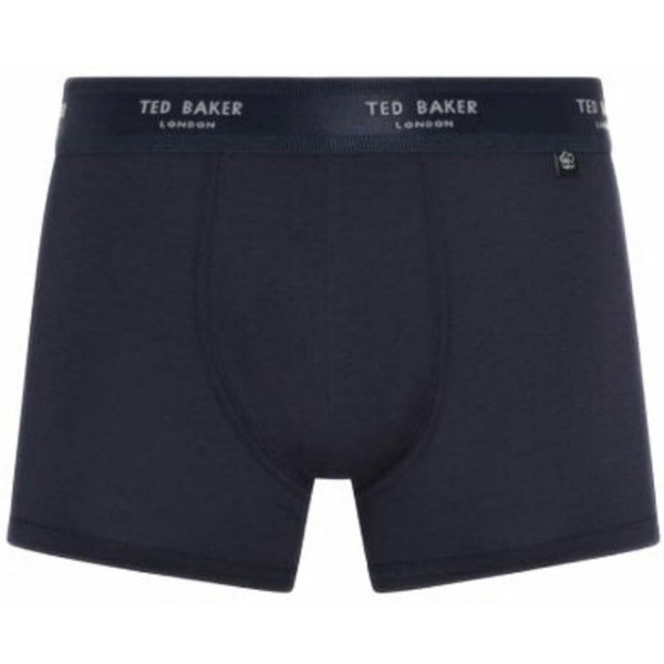 Ted Baker 3-Pack Coloured Boxer Trunks, Navy/Blue/Grey