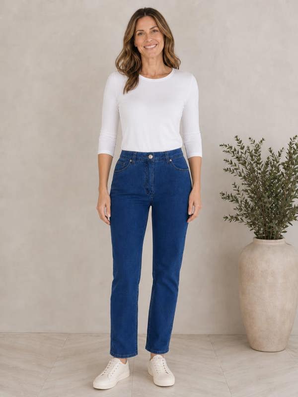 PennyPlain 5 Pocket Denim - Blue Wash Short