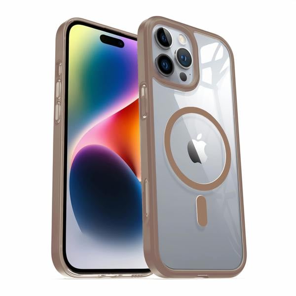 Dyzi Magnetic Clear Case For iPhone 16 Pro Max Natural Titanium