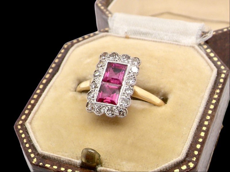 ruby and diamond ring