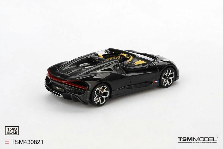 MCSlots Bugatti W16 Mistral Black 1:43 Scale TSM430821