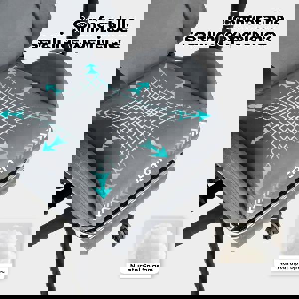 Levede Office Desk Chair Gaming Recliner Adjustable Height with Footrest Grey