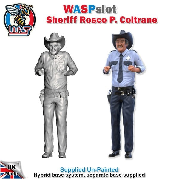 MCSlots Dukes of Hazzard x 3 Unpainted Figure Scenery Display Set 94 New 1:32 WASP
