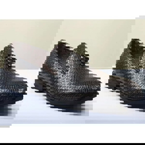 Dolcetto Men's Leather Lined Tassel Pattern Loafers