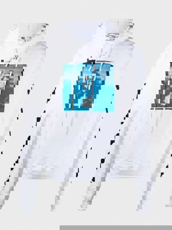 Off - White Mona Lisa Hoodie White/Black - Supplied FashionOFF WHITE