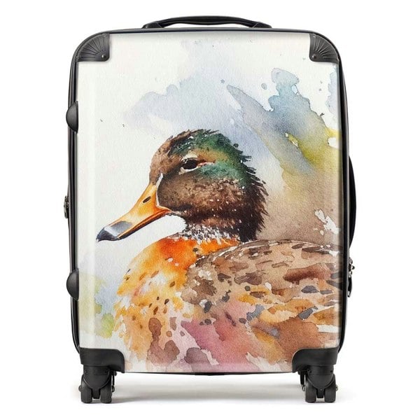 Warren Reed Mallard Watercolour Suitcase