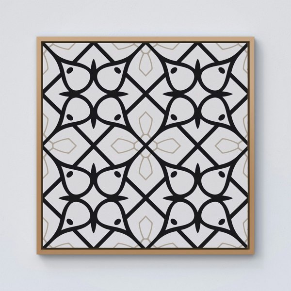 Warren Reed Arabic Style Pattern Framed Canvas