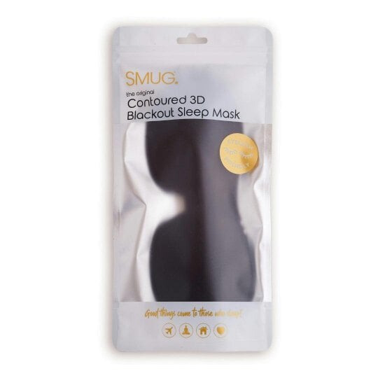 SMUG Contoured 3D Blackout Sleep Mask - Black