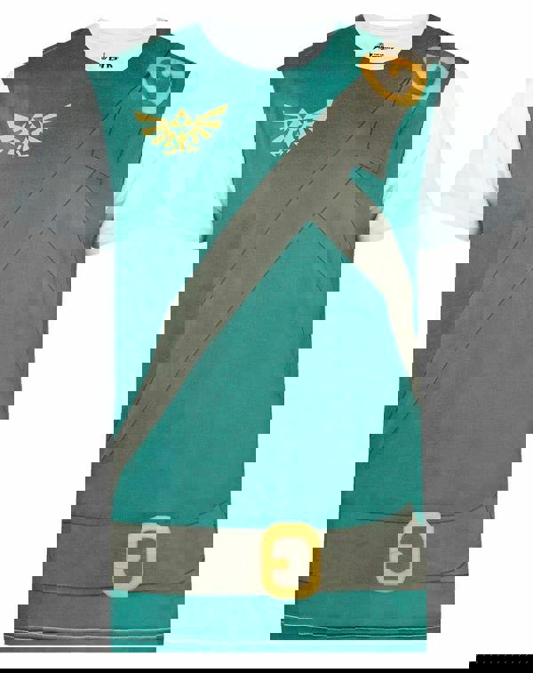 Nintendo Mens Green Link Short Sleeved T-Shirt