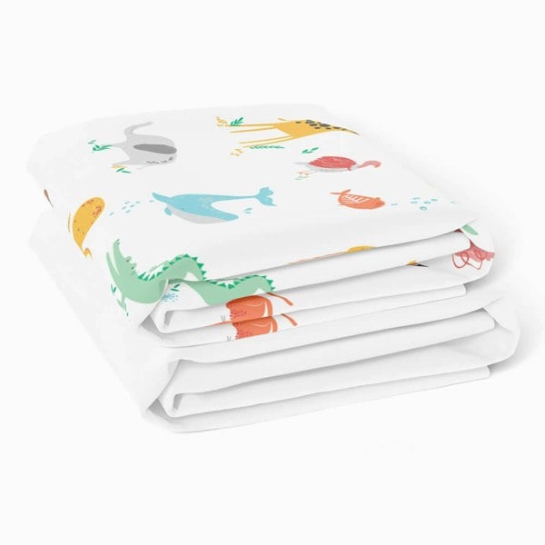 Animal Baby Cot Sheet (Twin Pack) Baby Cot Sheet - Happy Linen Company