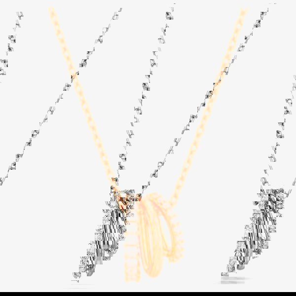 Swarovski Hyperbola Rose Gold Plated Zirconia Necklace 5701494
