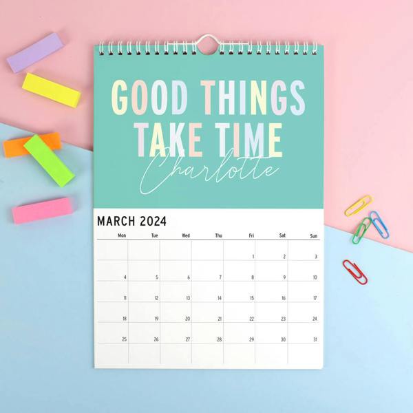 Personalised Motivational Quotes Calendar - close-up detail