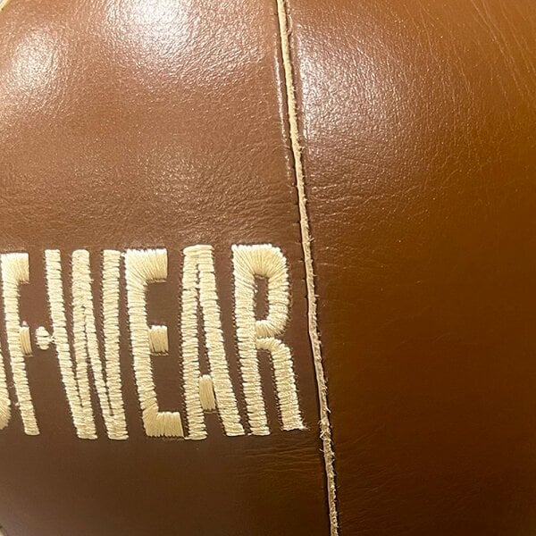 Tuf Wear Classic Brown Leather Peanut Double End Bag