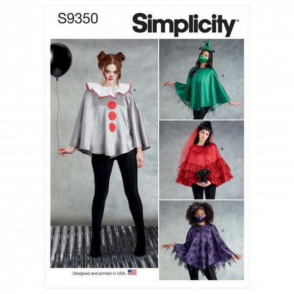 Simplicity Sewing Pattern 9350, Costumes for Women, OS (One Size) - Easy