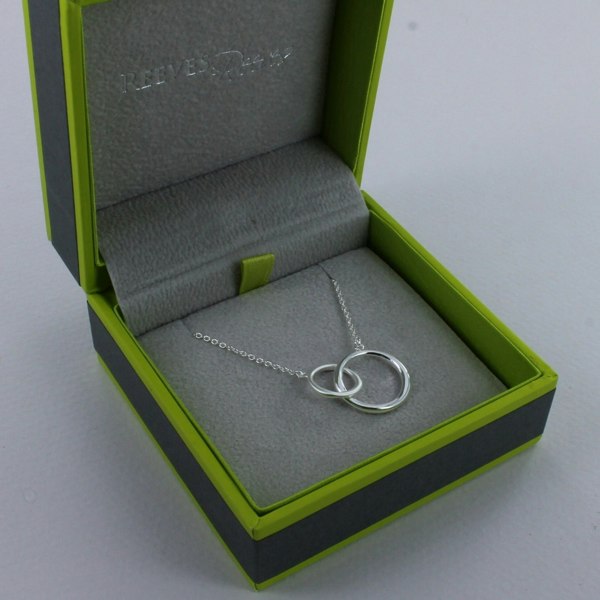 Twin Ring Sterling Silver Necklace - Reeves & Reeves