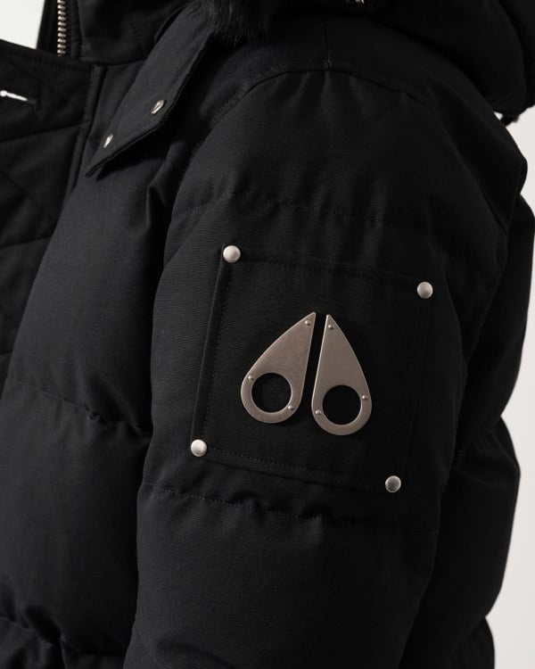 Moose Knuckles Original 3Q Jacket - Black With Black Shearling 305