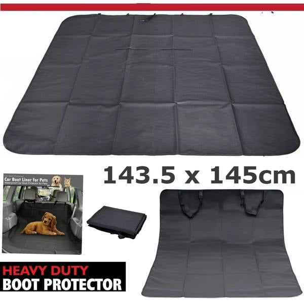 ATEK Heavy Duty Waterproof Car Boot Liner Pet Protector Black