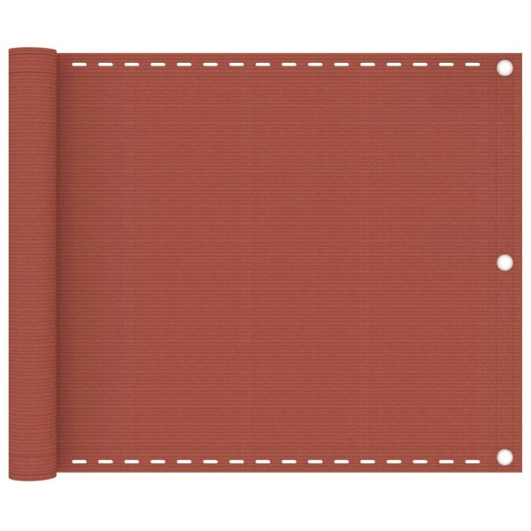 Berkfield Balcony Screen Terracotta 75x600 cm HDPE