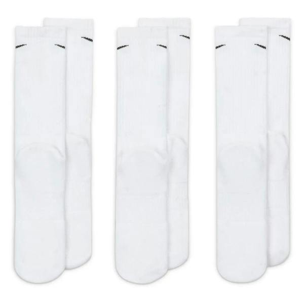 Nike Cushioned Training Crew Socks 3 Pairs White SX4508