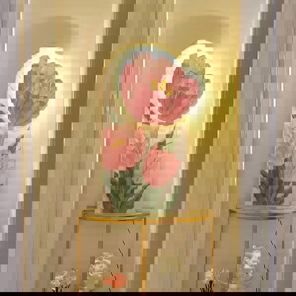 Luminous Tulip Mural Wall Art With Light-Ritconcept-Rit Concept