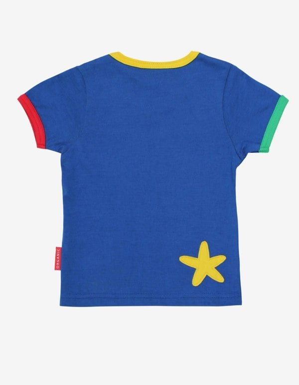Organic Turtle Applique T-Shirt - Toby Tiger UK Retail