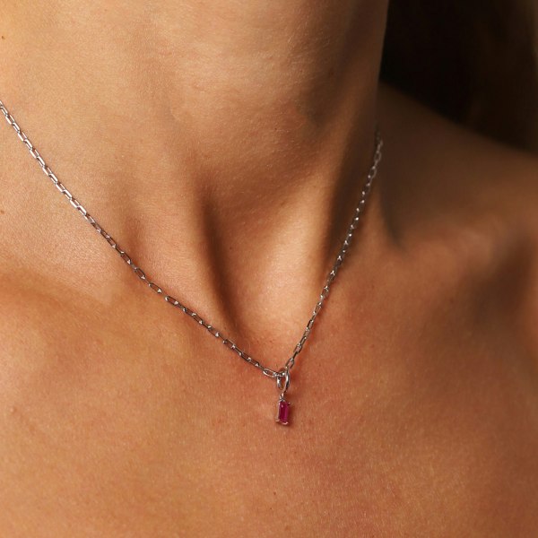Gold Trip July Birthstone Necklace