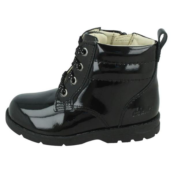Clarks Girls Clarks Lace Detail Zip Up Ankle Boots Dabi Lace