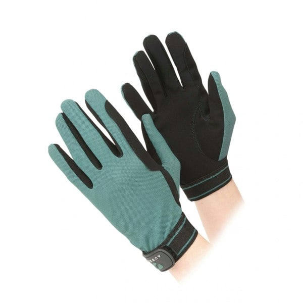 Aubrion Unisex Adult Mesh Riding Gloves - Green