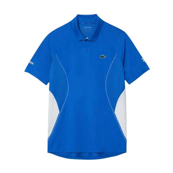 Lacoste Mens Tennis x Novak Djokovic Regular Polo Shirt - Blue - 