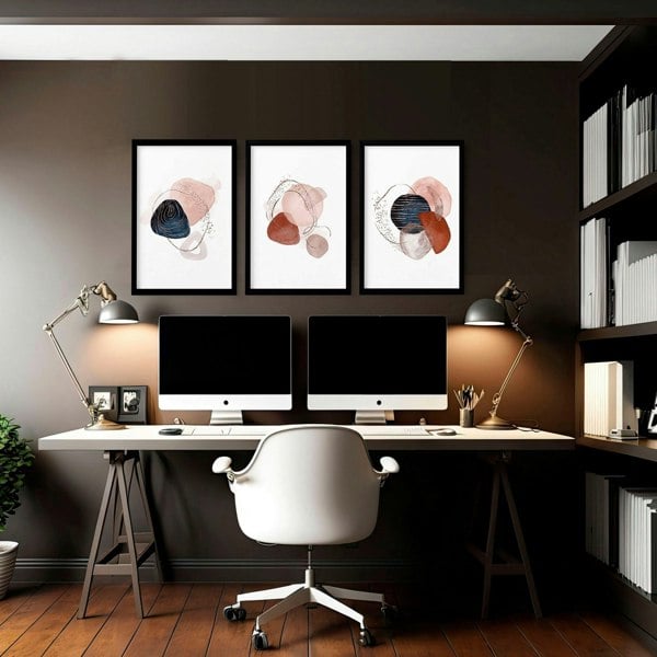 Wall art for home office | set of 3 wall art prints