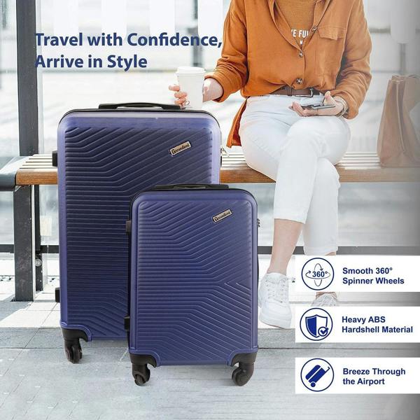 Groundlevel XL Delta Hard Shell 3 Piece Luggage Set