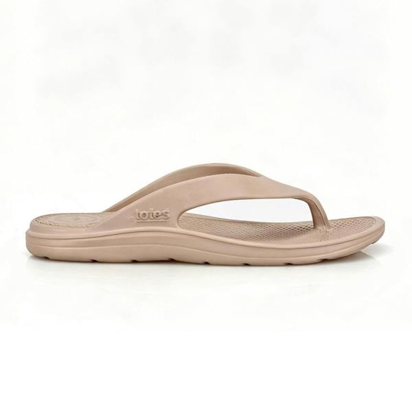 Totes Sol Bounce SOL Bounce 0350 Toe-Post Sandals   in  Taupe