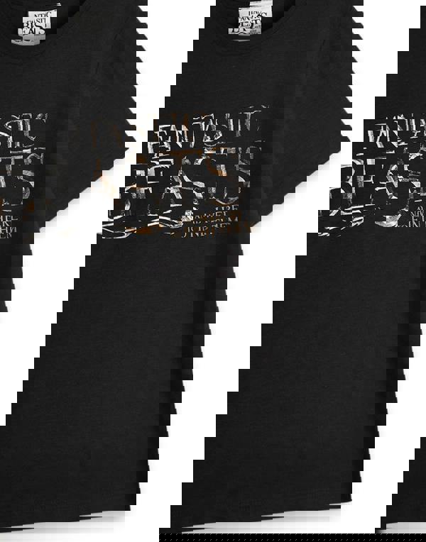Fantastic Beasts And Where To Find Them Girls Black Short Sleeved T-Shirt