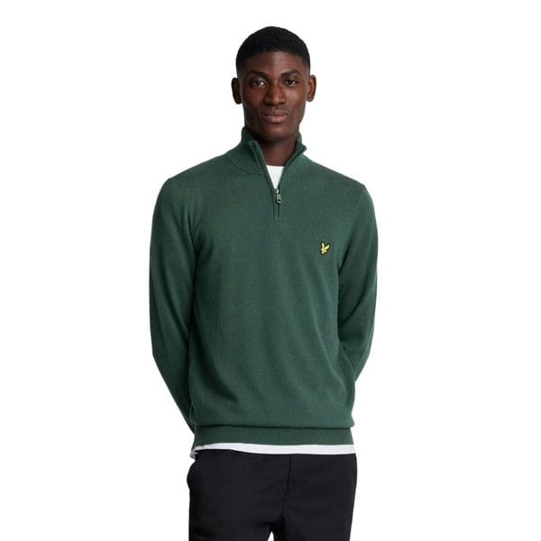 Lyle & Scott Mens Cotton Merino Jumper - Argyle Teal