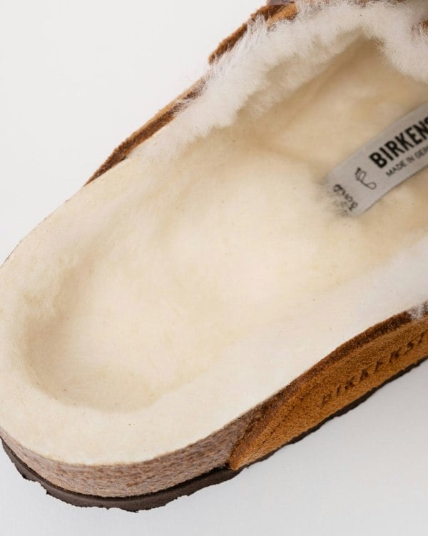 Birkenstock Boston VL Sheepskin Womens Clogs - Mink