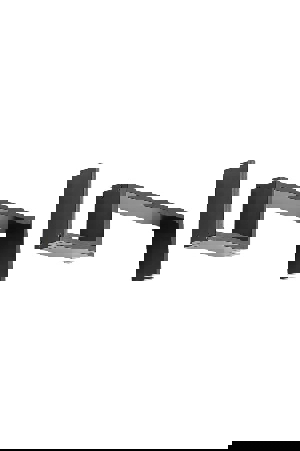 Living and Home 2Pcs Black Wooden Wall Mounted Floating Shelves